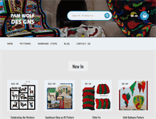 Tablet Screenshot of pamwolfdesigns.com